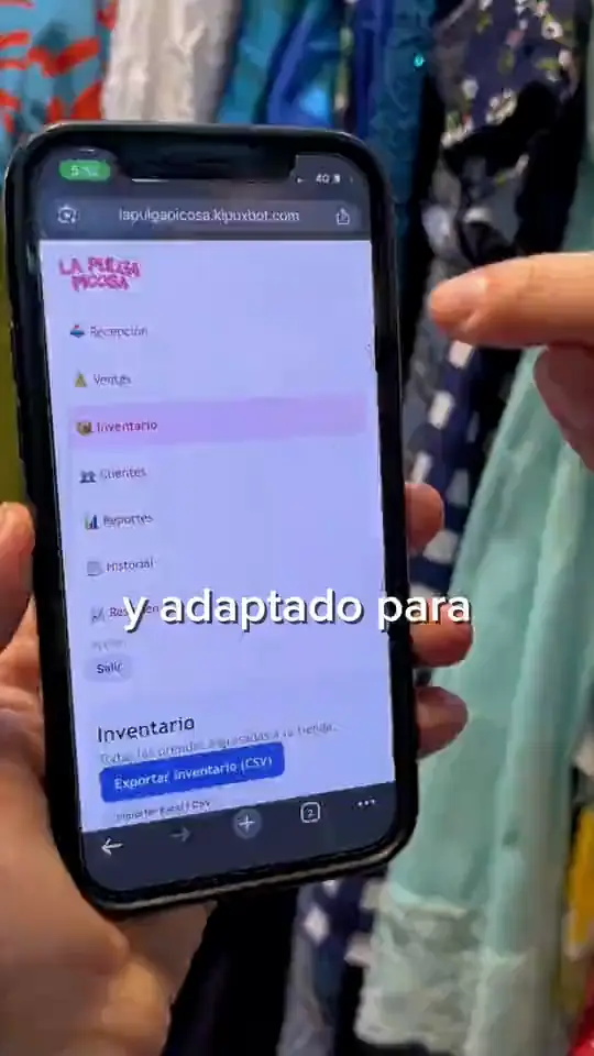 Grabación real: La Pulga Picosa usando el software de inventario construido por Maiatesta (parte 2)